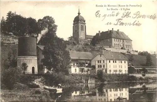 Entre de Morteau, Le Doubs - LÈglise -540294