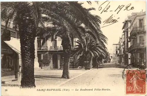 Saint-Raphael, Le Boulevard Felix-Martin -540578