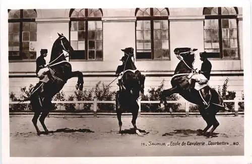 Saumur, Ecole de Cavalerie - Courbettes -540528