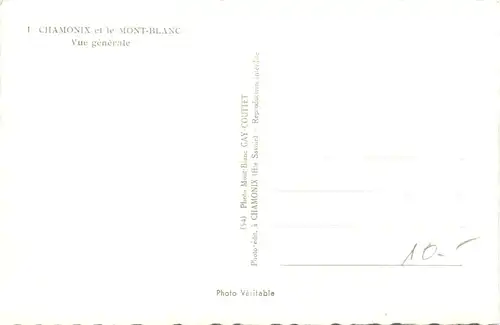 Chamonix et le Mont-Blanc, Vue generale -540424
