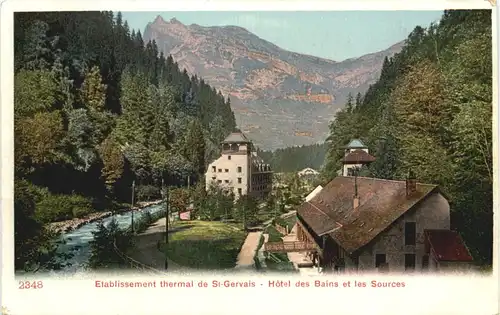 Etablissement thermal de St-Gervais, Hotel des Bains et les Sources -540562