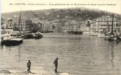 Cette, Station Balneaire, Vue generale de la Montagne et Quai -540658