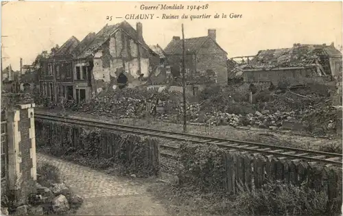 Chauny, Ruines du quartier de la Gare -540696