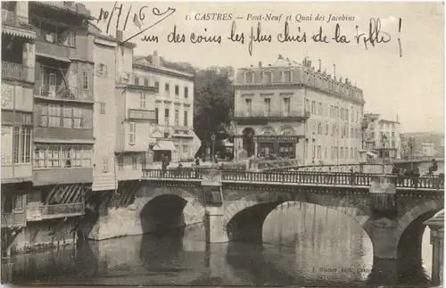 Castres, Pont-Neuf et Quai des Jacobins -540780