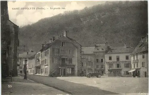 Saint-Hippolyte Doubs, La grande rue -540630