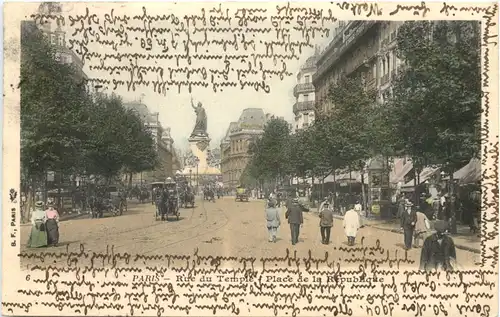 Paris, Rue du Temple - Place de la Republique -541094