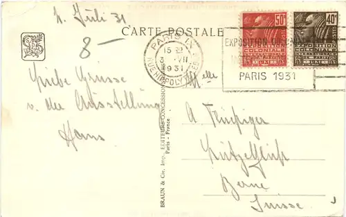 Paris, 1931 Exposition Internationale -541082