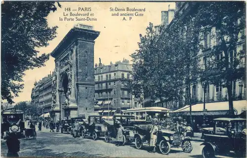 Paris, Le Boulevard et la Porte Saint-Denis -541242