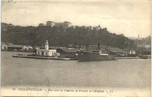 Philippeville, Vue vers la Caserne de France et l`Hopital -540918