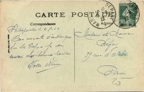 Philippeville, Vue vers la Caserne de France et l`Hopital -540918