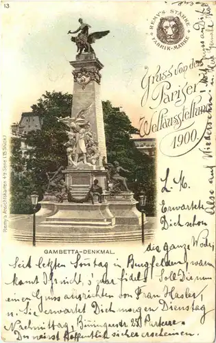 Paris, Gambetta-Denkmal -541238