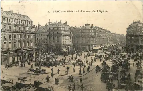Paris, Place et Avenue de lÒpera -541248