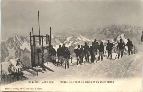 Chamonix, Troupes Italiennes au Sommet du Mont-Blanc -541460