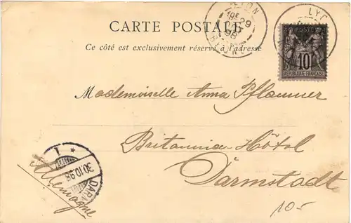 Lyon, Le Pont Tilsitt et le Coteau de Fourviere -541388