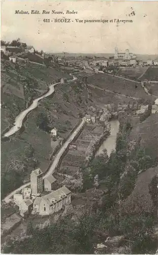 Rodez, Vue panoramique et l`Aveyron -539598