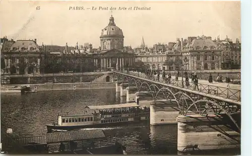 Paris, Le Pont des Arts et lÌnstitut -540118