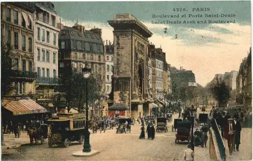 Paris, Boulevard et Poste Saint-Denis -540158