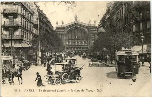 Paris, Le Boulevard Denain et la Gare du Nord -541270