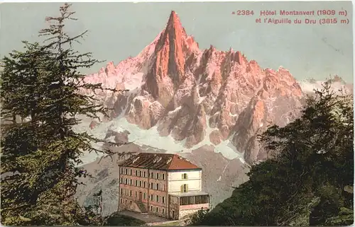 Chamonix, Hotel Montanvert et lÀuguille du Dru -541450