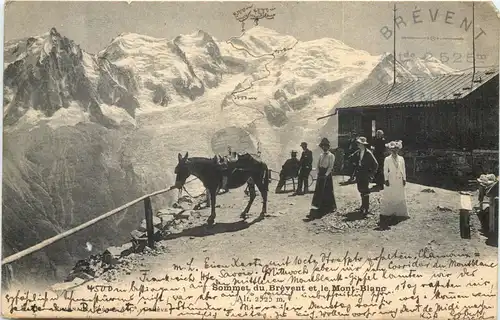 Chamonix, Sommet du Brevent et le Mont-Blanc -541470