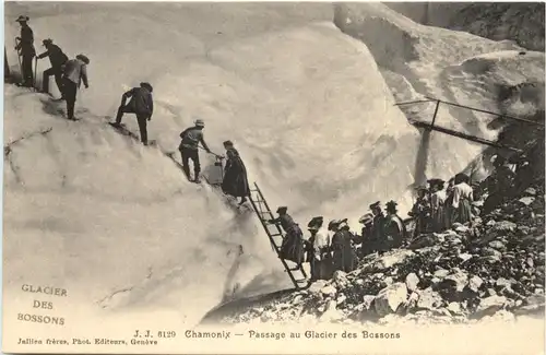 Chamonix, Passage au Glacier des Bossons -541490