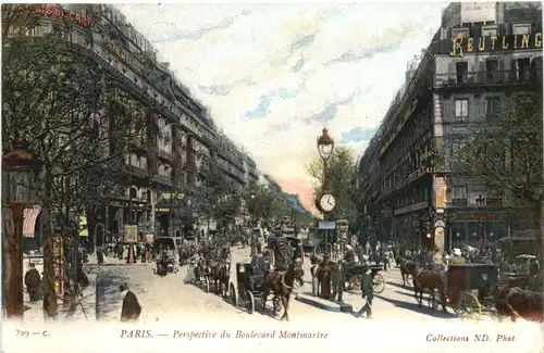 Paris, Perspective du Boulevard Montartre -541322