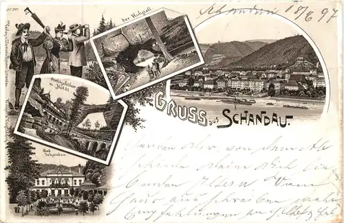 Gruss aus Schandau - Litho 1897 -665418