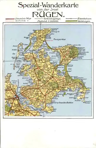 Landkarte - Rügen -665458