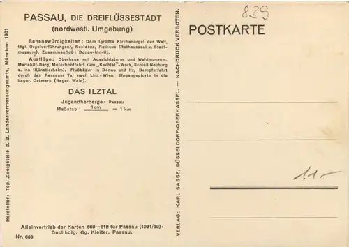 Landkarte Passau und Umgebung -665422