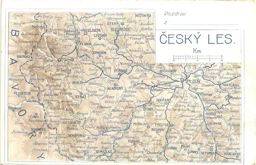 Landkarte Cesky Les -665428