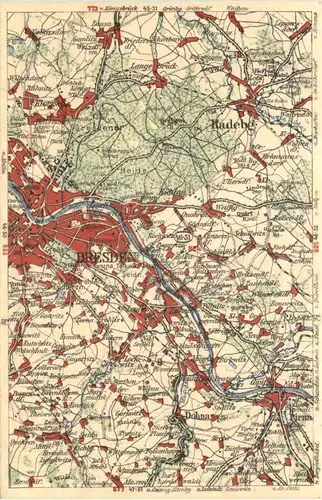 Landkarte - Radeberg Dresden -665442