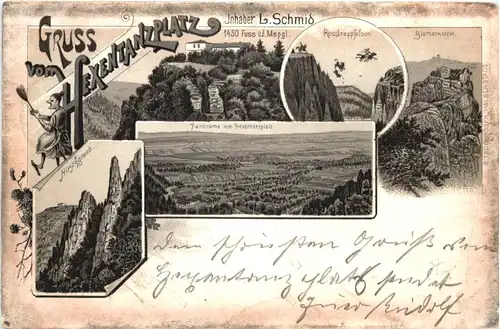 Gruss vom Hexentanzplatz - Litho -665412