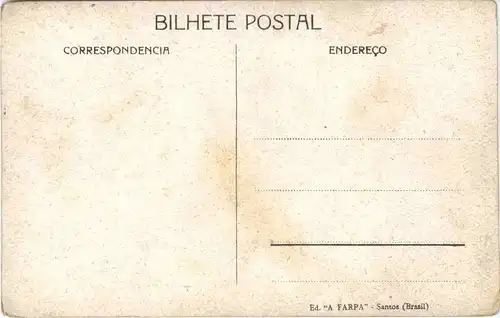 Brazil - Santos - Carregador com cacho de bananas -665646