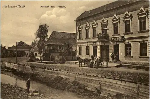 Kovaszna-fürdö - Kossuth-teri reszlet -659556
