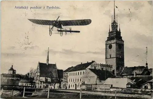 Aviaticky pozdrav z Pardubic - Böhmen - Flugzeug -659690