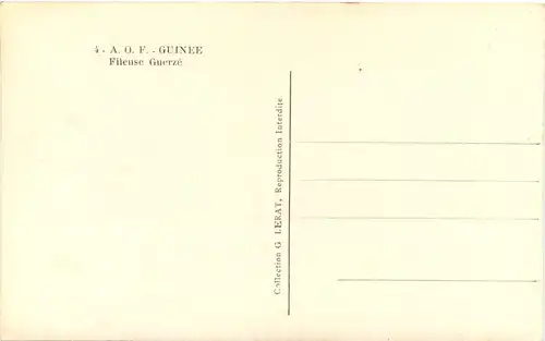 Guinee - Fileuse Guerze - Erotik -665850