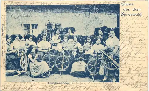Gruss aus dem Spreewald - Spinnte ein Burg -665870