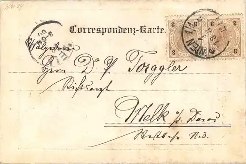 Wien - Deutsches Volkstheater mit Fesselballon -665922