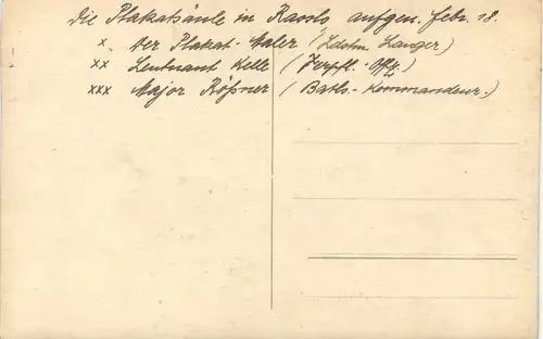 WW1 - Plakatsäule in Rasslo -665942