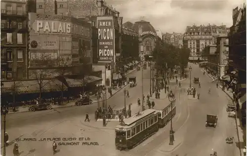 PAris - La Place Clichy et le Gaumont Palace -665928