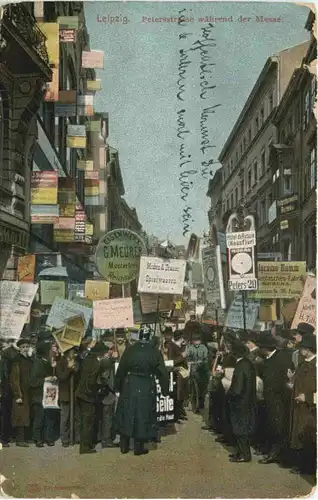 Leipzig - Petersstrasse während der Messe -665968