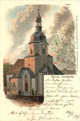 Leutzsch - Kirche - Litho - Leipzig -666264