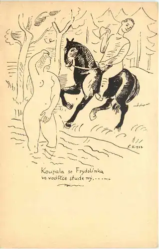 Künstler AK Pravoslav Kotik - Erotik -666158