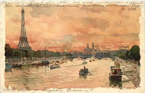 PAris - La Seine - Litho -666218