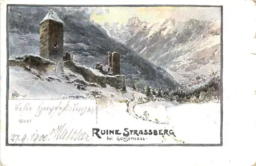 Ruine Strassberg bei Gossensass -666302
