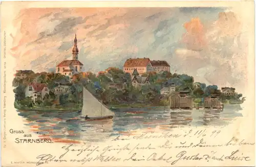 Gruss aus Starnberg - Litho -666384