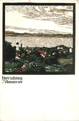 Hersching am Ammersee - Litho -666358