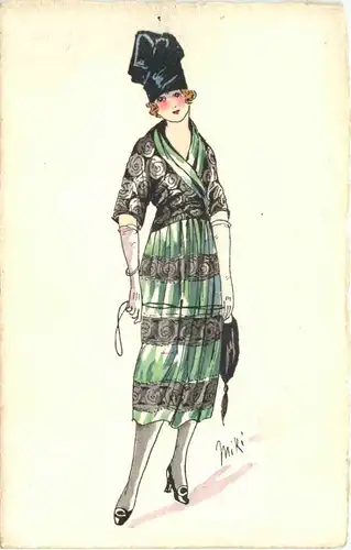 Frau - Künstlerkarte Miki -666590