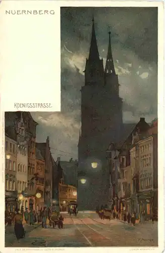 Nürnberg - Litho - Künstler AK K. Mutter -666610