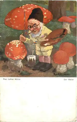 Zwerg - Künstler AK Paul Lothar Müller -666598